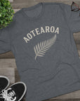 Aotearoa New Zealand Tri-Blend Tee, Classic Soft Shirt for Men & Women, Kiwi Travel Top, Vintage Tshirt, Comfortable Cotton Blend, Souvenir
