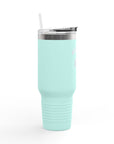 Aotearoa 40oz Travel Mug | Stanley Style Tumbler | New Zealand Insulated Mug | Silver Fern Cup | Kiwi Travel Cup | Large Handle Tumbler