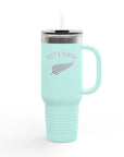 Aotearoa 40oz Travel Mug | Stanley Style Tumbler | New Zealand Insulated Mug | Silver Fern Cup | Kiwi Travel Cup | Large Handle Tumbler