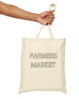 Farmers Market Cotton Canvas Tote Bag | Natural Market Shopper