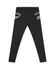 Aotearoa Silver Fern Leggings | Black All-Over Print
