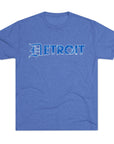 Copy of Detroit Blue & White Triblend T-Shirt | Old English Detroit Tee | Super Soft Vintage Detroit Shirt | Detroit Streetwear | Motor City Tee