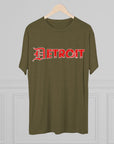 Detroit Triblend T-Shirt | Old English Detroit Tee | Super Soft Vintage Detroit Shirt | Premium Detroit Streetwear | Motor City Tee