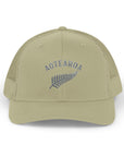 Aotearoa Hat Embroidered | Silver Fern Hat | New Zealand Cap | Kiwi Hat | NZ Pride Hat | Minimalist Snapback Trucker Hat