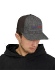 Detroit Hat Embroidered | Red Blue Detroit Cap | Lowercase Detroit Hat | Detroit Basketball Colors Hat | Minimalist Snapback | Trucker Hat