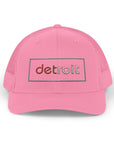 Detroit Hat Embroidered | Red White Detroit Cap | Lowercase Detroit Hat | Detroit Hockey Colors Hat | Minimalist Snapback | Trucker Hat