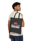 Historic Eastern Market Building Tote Bag | Canvas Market Scene Tote | Detroit Building Tote Bag
