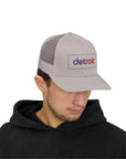 Detroit Hat Embroidered | Red Blue Detroit Cap | Lowercase Detroit Hat | Detroit Basketball Colors Hat | Minimalist Snapback | Trucker Hat