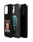 Detroit Bad Boys Skull Basketball Phone Case - Magnetic Impact-Resistant Case