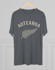 Aotearoa New Zealand Tri-Blend Tee, Classic Soft Shirt for Men & Women, Kiwi Travel Top, Vintage Tshirt, Comfortable Cotton Blend, Souvenir