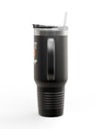 Bad Boys Detroit 40oz Tumbler | Stanley Style Cup | Detroit Basketball Tumbler | Retro Basketball Mug | Insulated Travel Mug | Pistons Cup