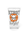 Detroit Bad Boys Skull Basketball Pint Glass | 16oz