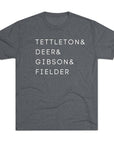 Detroit Tigers Surnames Stack Tee | Tettleton Deer Gibson Fielder T-Shirt | Triblend Comfy Soft Buttery Feel