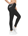 Aotearoa Silver Fern Leggings | Black All-Over Print