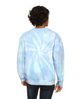 Dancing Rainbow Bears Sweatshirt | Light Blue Tie-Dye Crewneck