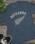 Aotearoa New Zealand Tri - Blend Tee, Classic Soft Shirt for Men & Women, Kiwi Travel Top, Vintage Tshirt, Comfortable Cotton Blend, Souvenir - Selden & Kingsley