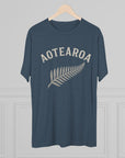Aotearoa New Zealand Tri - Blend Tee, Classic Soft Shirt for Men & Women, Kiwi Travel Top, Vintage Tshirt, Comfortable Cotton Blend, Souvenir - Selden & Kingsley