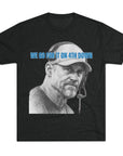 Copy of Detroit Lions Dan Campbell Unisex Tee Shirt, Football Fan Gift, Tri - Blend Crew Neck Top, 4th Down Play, Fearless Coach, NFL Apparel - Selden & Kingsley