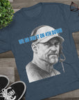 Copy of Detroit Lions Dan Campbell Unisex Tee Shirt, Football Fan Gift, Tri - Blend Crew Neck Top, 4th Down Play, Fearless Coach, NFL Apparel - Selden & Kingsley