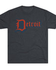 Detroit 4th of July Tri - Blend Tee, Patriotic Unisex Crew Shirt, Holiday Celebration T-Shirt, City Pride Tee, Festive July 4th Apparel - Selden & Kingsley