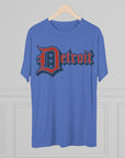 Detroit 4th of July Tri - Blend Tee, Patriotic Unisex Crew Shirt, Holiday Celebration T-Shirt, City Pride Tee, Festive July 4th Apparel - Selden & Kingsley