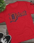 Detroit 4th of July Tri - Blend Tee, Patriotic Unisex Crew Shirt, Holiday Celebration T-Shirt, City Pride Tee, Festive July 4th Apparel - Selden & Kingsley