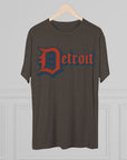 Detroit 4th of July Tri - Blend Tee, Patriotic Unisex Crew Shirt, Holiday Celebration T-Shirt, City Pride Tee, Festive July 4th Apparel - Selden & Kingsley