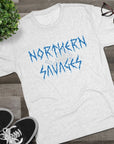 Detroit Lions Northern Savages Tri - Blend Tee - Dan Campbell Football Fan Apparel, Gift for Hard - Nosed Sports Enthusiasts, Crewneck Shirt, - Selden & Kingsley