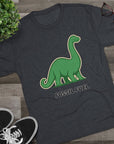 Dinosaur Fossil Fuel Unisex Tee Shirt, Brontosaurus Sinclaire Logo Shirt, Cheeky Tee, Jurassic Park Shirt, Funny Dino T-Shirt, Tri - Blend - Selden & Kingsley