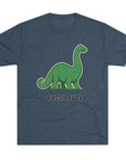 Dinosaur Fossil Fuel Unisex Tee Shirt, Brontosaurus Sinclaire Logo Shirt, Cheeky Tee, Jurassic Park Shirt, Funny Dino T-Shirt, Tri - Blend - Selden & Kingsley