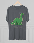 Dinosaur Fossil Fuel Unisex Tee Shirt, Brontosaurus Sinclaire Logo Shirt, Cheeky Tee, Jurassic Park Shirt, Funny Dino T-Shirt, Tri - Blend - Selden & Kingsley