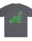 Dinosaur Fossil Fuel Unisex Tee Shirt, Brontosaurus Sinclaire Logo Shirt, Cheeky Tee, Jurassic Park Shirt, Funny Dino T-Shirt, Tri - Blend - Selden & Kingsley