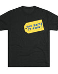 Funny Michigan QB Bryce Unisex Tri - Blend Crew Tee - Price is Right Theme, College Football Fan Shirt, Sports Apparel, Gift for - Selden & Kingsley