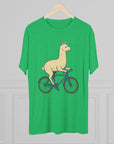 Funny Quirky Animal Llama on a Bike Shirt, Unisex Tee, Novelty Alpaca Cycling T-Shirt, Cute Animal Lover Gift, Comfy Graphic Tee - Selden & Kingsley
