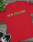New Zealand Tri - Blend Tee, Classic Soft Shirt for Men and Women, Kiwi Travel Top, Vintage Style Tshirt, Comfortable Cotton Blend, Souvenir - Selden & Kingsley