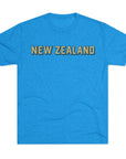 New Zealand Tri - Blend Tee, Classic Soft Shirt for Men and Women, Kiwi Travel Top, Vintage Style Tshirt, Comfortable Cotton Blend, Souvenir - Selden & Kingsley