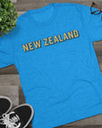 New Zealand Tri - Blend Tee, Classic Soft Shirt for Men and Women, Kiwi Travel Top, Vintage Style Tshirt, Comfortable Cotton Blend, Souvenir - Selden & Kingsley