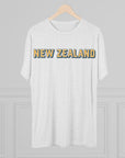 New Zealand Tri - Blend Tee, Classic Soft Shirt for Men and Women, Kiwi Travel Top, Vintage Style Tshirt, Comfortable Cotton Blend, Souvenir - Selden & Kingsley