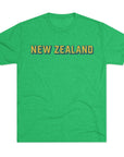 New Zealand Tri - Blend Tee, Classic Soft Shirt for Men and Women, Kiwi Travel Top, Vintage Style Tshirt, Comfortable Cotton Blend, Souvenir - Selden & Kingsley