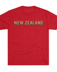 New Zealand Tri - Blend Tee, Classic Soft Shirt for Men and Women, Kiwi Travel Top, Vintage Style Tshirt, Comfortable Cotton Blend, Souvenir - Selden & Kingsley