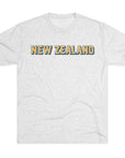 New Zealand Tri - Blend Tee, Classic Soft Shirt for Men and Women, Kiwi Travel Top, Vintage Style Tshirt, Comfortable Cotton Blend, Souvenir - Selden & Kingsley