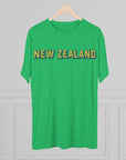 New Zealand Tri - Blend Tee, Classic Soft Shirt for Men and Women, Kiwi Travel Top, Vintage Style Tshirt, Comfortable Cotton Blend, Souvenir - Selden & Kingsley