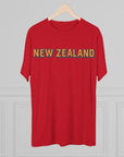 New Zealand Tri - Blend Tee, Classic Soft Shirt for Men and Women, Kiwi Travel Top, Vintage Style Tshirt, Comfortable Cotton Blend, Souvenir - Selden & Kingsley