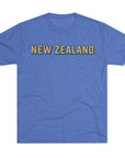 New Zealand Tri - Blend Tee, Classic Soft Shirt for Men and Women, Kiwi Travel Top, Vintage Style Tshirt, Comfortable Cotton Blend, Souvenir - Selden & Kingsley