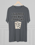 Rounders Line Movie Quote Unisex Tee, Poker Lovers Gift, Tri - Blend Crew Shirt, Nut Straight Flop, Poker Player Apparel, Gambling Fan Top - Selden & Kingsley