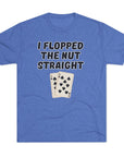 Rounders Line Movie Quote Unisex Tee, Poker Lovers Gift, Tri - Blend Crew Shirt, Nut Straight Flop, Poker Player Apparel, Gambling Fan Top - Selden & Kingsley