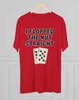 Rounders Line Movie Quote Unisex Tee, Poker Lovers Gift, Tri - Blend Crew Shirt, Nut Straight Flop, Poker Player Apparel, Gambling Fan Top - Selden & Kingsley