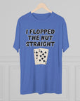 Rounders Line Movie Quote Unisex Tee, Poker Lovers Gift, Tri - Blend Crew Shirt, Nut Straight Flop, Poker Player Apparel, Gambling Fan Top - Selden & Kingsley