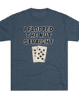 Rounders Line Movie Quote Unisex Tee, Poker Lovers Gift, Tri - Blend Crew Shirt, Nut Straight Flop, Poker Player Apparel, Gambling Fan Top - Selden & Kingsley