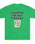 Rounders Line Movie Quote Unisex Tee, Poker Lovers Gift, Tri - Blend Crew Shirt, Nut Straight Flop, Poker Player Apparel, Gambling Fan Top - Selden & Kingsley